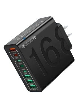 Ultra FAST Charge 8-Port 4 USB-A 4 USB-C Power Adapter - PACK OF 2 - GIFTABLE